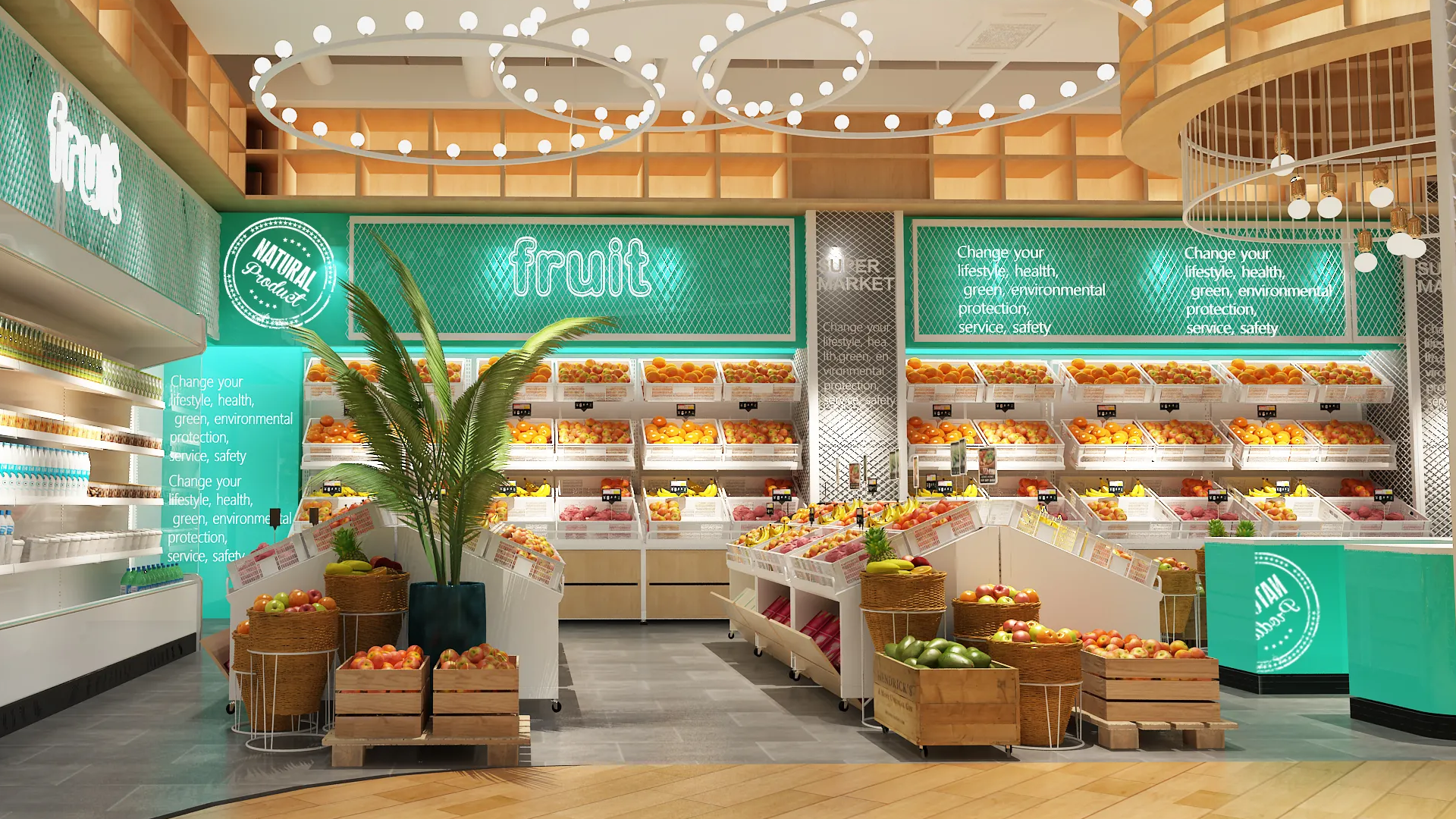 解鎖果蔬店吸睛陳列密碼，這款中島貨架讓蔬果擺放更有序